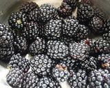 【ブラックベリーのヨーグルトソース♪】作り方1写真