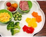 ＊デコカレー＊　HAPPY★デコケーキ作り方4写真