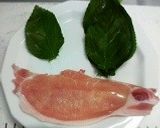 豚肉のモロヘイヤ巻き(ショウガ焼き）作り方1写真