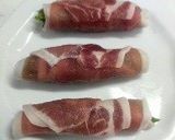 豚肉のモロヘイヤ巻き(ショウガ焼き）作り方3写真