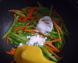 ささげ（ささぎ）＋にんじん＝きんぴら作り方4写真