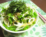 鰹節余ってる？？水菜とちくわの簡単サラダ作り方5写真