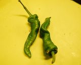 万願寺とうがらし★カマンベールおかかあえ作り方1写真