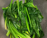 ほうれん草と油揚げと豆腐のお味噌汁♪作り方1写真