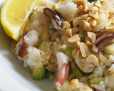 いかとセロリのエスニック風炒飯作り方5写真