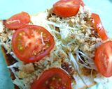 甜麺醤風味の鯖とトマトのトースト作り方4写真
