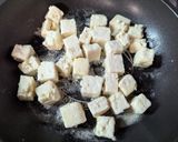 もっちり食感！木綿豆腐のバター醤油焼き作り方4写真