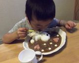 いつも一緒♡ゴマちゃん親子デコカレー作り方7写真