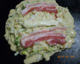 カマンベールチーズ入りお好み焼き作り方4写真