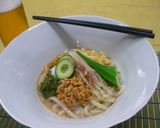 夏だからネバネバ！冷たい胡麻ダレうどん！作り方3写真