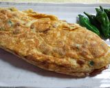 たれも使うふんわり納豆オムレツ(卵焼き）作り方5写真