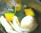 ♪カボチャと新タマの素朴な煮物♪作り方2写真