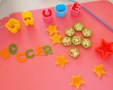ゴール決めた！サッカーボールのデコカレー作り方4写真