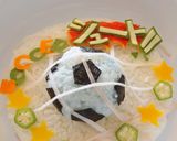 ゴール決めた！サッカーボールのデコカレー作り方5写真