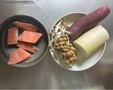鮭とさつまいものほっこり煮物✨作り方1写真