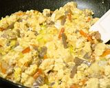 カマンベールチーズと具だくさんのいり豆腐作り方7写真