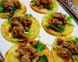 おつまみにいかが～餃子の皮de豚ピザ♪作り方4写真