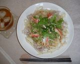 胡麻だれうどん+オクラの胡麻和え作り方5写真