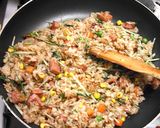 黄金のタレと水菜でぱぱっとチャーハン♪作り方2写真