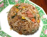黄金のタレと水菜でぱぱっとチャーハン♪作り方3写真