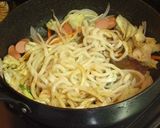 関東風・焼きうどん作り方5写真