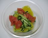スクワッシュサラダ 瓜と夏野菜サラダ作り方5写真