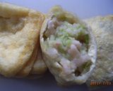油揚げのキャベツとひき肉詰め作り方4写真