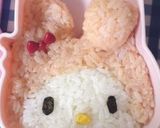 マイメロのキャラ弁（ケチャップライス）作り方5写真