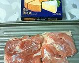 カマンベールチキンの梅酒照り焼き作り方1写真