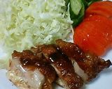 カマンベールチキンの梅酒照り焼き作り方16写真
