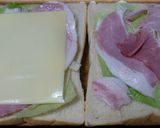 簡単！フライパンと蓋でホットサンド！作り方1写真