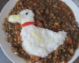 アヒルの親子☆デコカレー作り方3写真