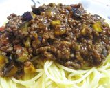 トマトと茄子のミートソースパスタ作り方7写真
