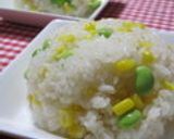 とうもろこしご飯　芯も一緒に炊き込んで作り方18写真