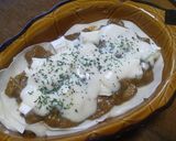 カマンベールと餃子の皮でカレーラザニア作り方7写真