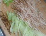 ごぼう×セロリ　梅きんぴら作り方1写真