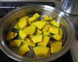 簡単♪かぼちゃ炒め♪甘辛味作り方3写真