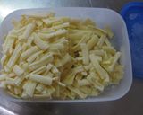 レンジトマトチーズうどん； チーズの保存作り方8写真