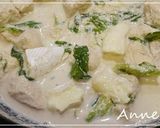 ☆鶏肉とレタスのレモン豆乳クリーム炒め☆作り方4写真