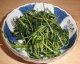 韓国風～ニラ・青菜のコチュジャン胡麻和え作り方3写真