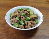 オクラ入り牛皿作り方7写真