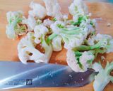 ＊カリフラワーの粒マスタードカレー和え＊作り方2写真