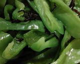 炒めるより簡単、ピーマンの塩昆布合え作り方4写真