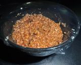 大きな耐熱皿で作る！レンチン麻婆茄子作り方2写真