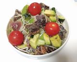 カツオとアボカドのサラダ丼作り方4写真