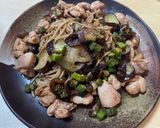 夏野菜とジャークチキンのバルサミコパスタ作り方6写真