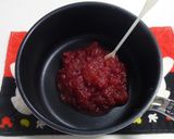 恋栞紅いりんごジャムで簡単！紅いようかん作り方1写真