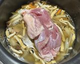 鶏肉としめじ牛蒡ひじきの炊き込みご飯作り方4写真
