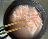 おかんレシピ𓀤𓀣豚しゃぶ肉のおろしうどん作り方1写真