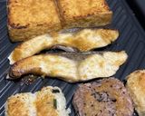 ワンプレート ～ブリの味噌焼き＆おにぎり＆お揚げ作り方5写真